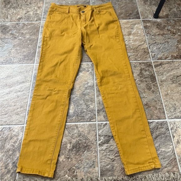 Golden Mustard Skinny Jeans for Women - Picture 1 of 3